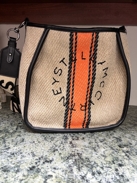 Stella McCartney Handbags - Stella McCartney Beige adjustable Shoulder/crossbody Bag with Orange Stripe
